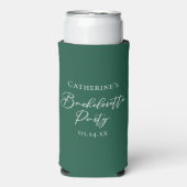 Emerald Green Bachelorette Party Personalized Seltzer Blikjeskoeler (Seltzer Voorkant)