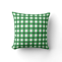 Emerald Green Basic Gingham gebarsten patroon