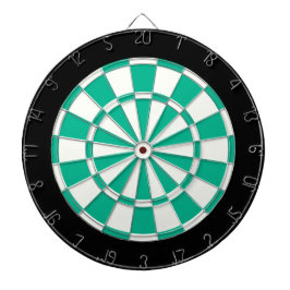 Emerald Green Black en White Dartbord