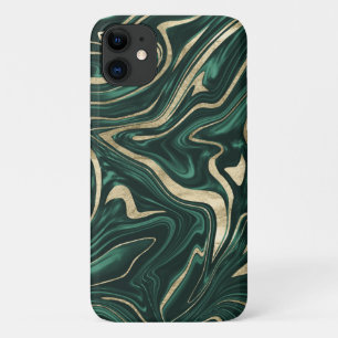 Emerald Green Black Gold Marmer #1 #decor #art Case-Mate iPhone Case
