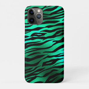 Emerald Green Black Tiger Stripes Wilde dieren Case-Mate iPhone Case