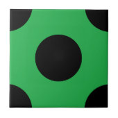 Emerald Green & Black Wall Decor | Minimaal vierka Tegeltje (Voorkant)