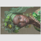 Emerald Green Bloemen Glamour Decoupage Tissuepapier (Voorkant)