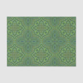 Emerald Green Bohemian Geometric Pattern Tissuepapier (Voorkant)