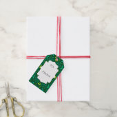 Emerald Green Boho Pattern Gift Label Cadeaulabel (Met Touw)