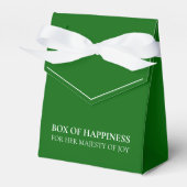 Emerald Green Box of Happiness for Her Majesty Bedankdoosjes (Voorkant Zijde)
