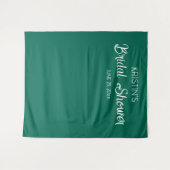 Emerald Green Bridal Shower Photo Backdrop Wandkleed (Voorkant (horizontaal))
