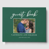 Emerald Green bruidspaar foto Gastenboek (Voorkant)