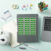 Emerald Green bruiloft gasten voorgedrukt adres Sticker (iPad Cover)