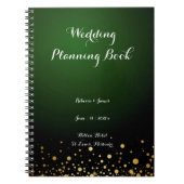 emerald green bruiloft planning gastboek notitieboek (Voorkant)