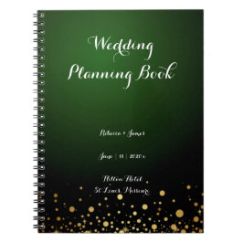 emerald green bruiloft planning gastboek notitieboek