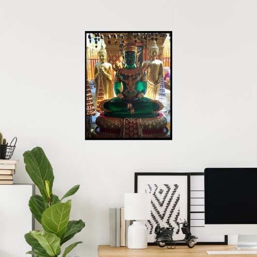 Emerald Green Buddha Doi Suthep Poster (Thuiskantoor)