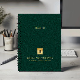 Emerald Green Business Logo en Naam Professional Planner