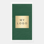 Emerald green business logo servet (Voorkant)