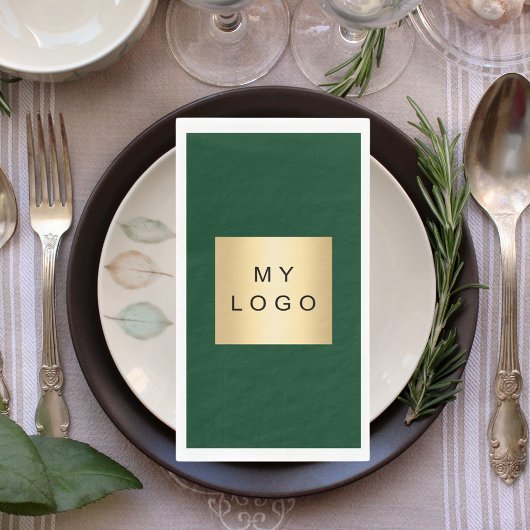 Emerald green business logo servet