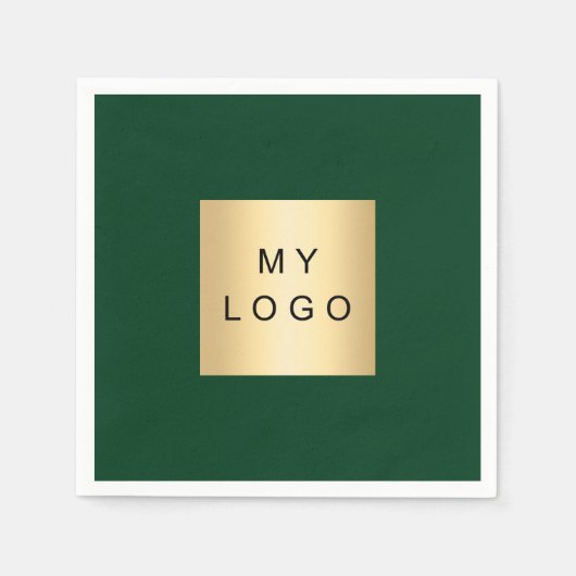 Emerald green business logo servet (Voorkant)