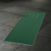Emerald green business logo studio yogamat