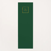 Emerald green business logo studio yogamat (Voorkant)