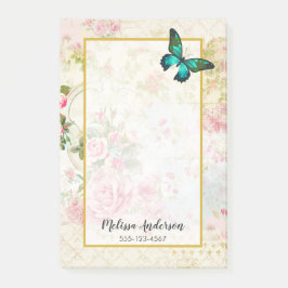Emerald Green Butterfly op Chic  Collage Post-it® Notes