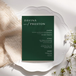 Emerald Green Calligraphy Script Modern WEDDING