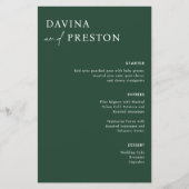 Emerald Green Calligraphy Script Modern WEDDING (Voorkant)