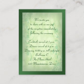 Emerald Green Celtic Love Knot Enclosure Kaart (Achterkant)