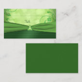 Emerald Green Celtic Love Knot Place Card Plaatskaartje (Voorkant / Achterkant)