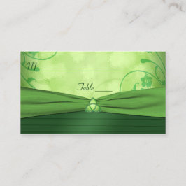 Emerald Green Celtic Love Knot Place Card Plaatskaartje