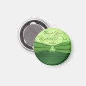 Emerald Green Celtic Loveknot Wedding Favor Magnet (Voorkant / Achterkant)