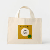 Emerald Green Clover Rbn Tmpl van Kenneth Yoncich Mini Tote Bag (Voorkant)