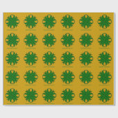 Emerald Green Clover Ribbon door Kenneth Yoncich Cadeaupapier (Vlak)