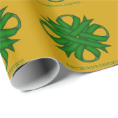 Emerald Green Clover Ribbon door Kenneth Yoncich Cadeaupapier (Rol Hoek)