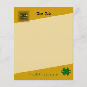 Emerald Green Clover Ribbon door Kenneth Yoncich Flyer