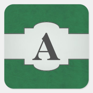 Emerald Green Color Velvet Custom Home Casino Vierkante Sticker