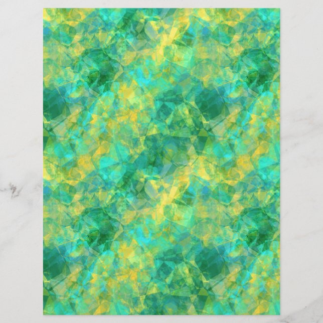 Emerald Green Crumpled Texture (Voorkant)