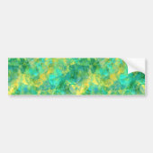 Emerald Green Crumpled Texture Bumpersticker (Voorkant)