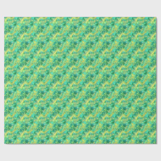 Emerald Green Crumpled Texture Cadeaupapier (Vlak)