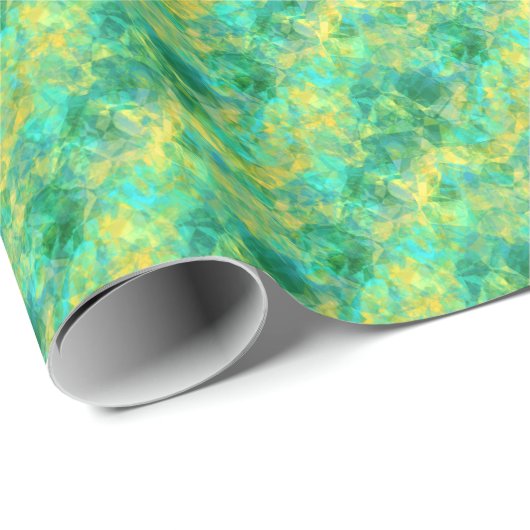 Emerald Green Crumpled Texture Cadeaupapier (Rol Hoek)