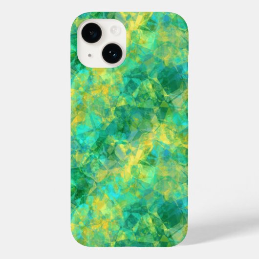 Emerald Green Crumpled Texture Case-Mate iPhone Case (Achterkant)