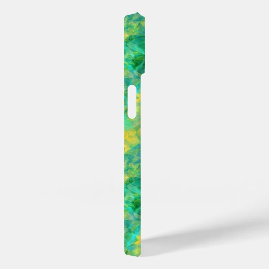 Emerald Green Crumpled Texture Case-Mate iPhone Case (Achterkant / Rechts)