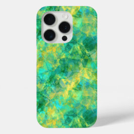 Emerald Green Crumpled Texture iPhone 15 Pro Case