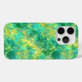 Emerald Green Crumpled Texture Case-Mate iPhone Case (Achterkant (horizontaal))