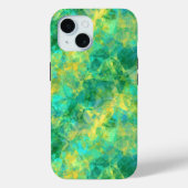 Emerald Green Crumpled Texture Case-Mate iPhone Case (Achterkant)