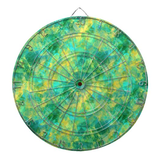 Emerald Green Crumpled Texture Dartbord (Voorkant)