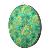 Emerald Green Crumpled Texture Dartbord (Voorkant Rechts)