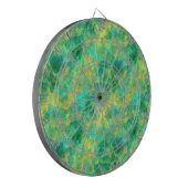 Emerald Green Crumpled Texture Dartbord (Voorkant Links)