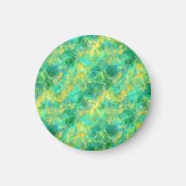 Emerald Green Crumpled Texture Magneet