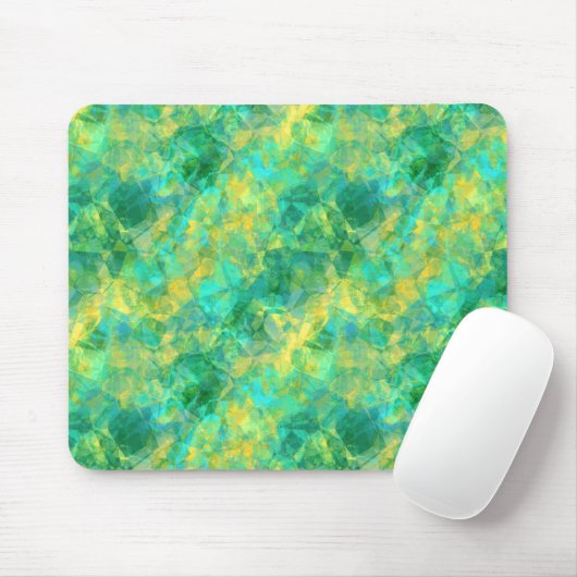 Emerald Green Crumpled Texture Muismat (Met muis)