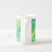Emerald Green Crumpled Texture Porselein Kop (Achterkant)