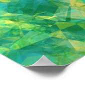 Emerald Green Crumpled Texture Poster (Hoek)